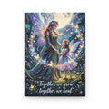 Hardcover Journal — 'Together We Grow, Together We Heal' Fairy Mother & Child Gratitude Notebook