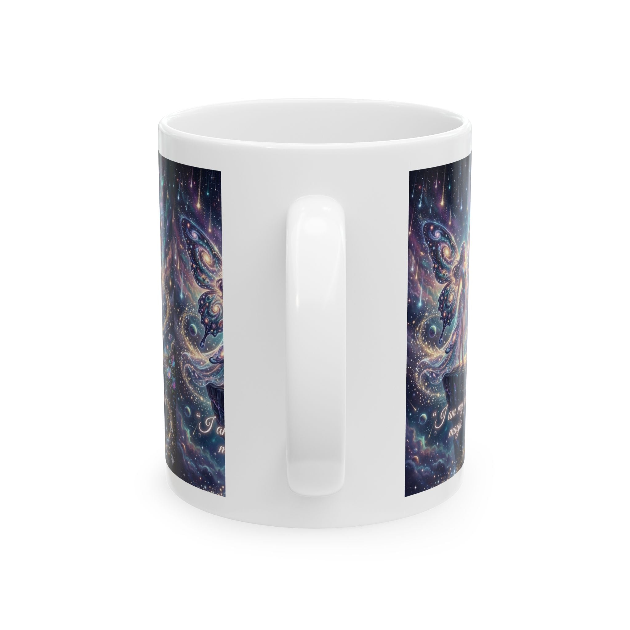Fairy Magic Ceramic Mug — "I am my own magic" Fantasy Coffee Cup (11oz, 15oz)