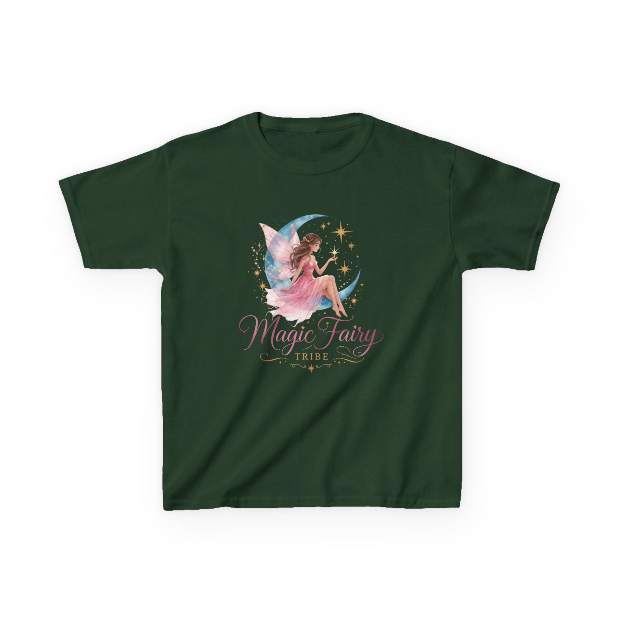 Kids 'Magic Fairy Tribe' Tee — Watercolor Moon Fairy Youth T-Shirt
