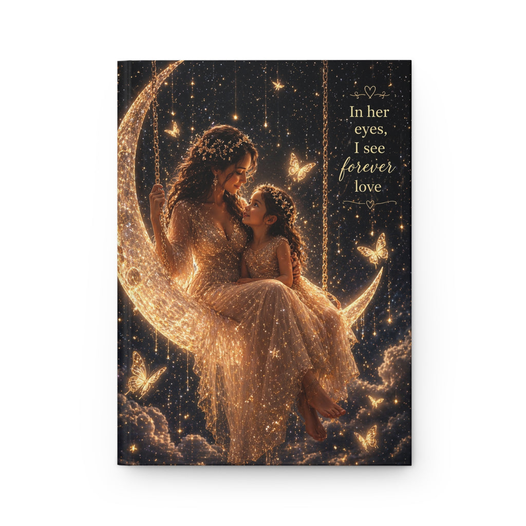 Mother Daughter Journal — "In Her Eyes, I See Forever Love" Hardcover Notebook