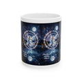 Mystical Moonlight Angel Ceramic Mug (11oz/15oz) — Spiritual Astral Art Coffee Cup