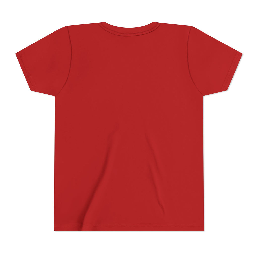Mushroom Garden Youth T‑Shirt — Cute Orange Fungi Illustration for Kids