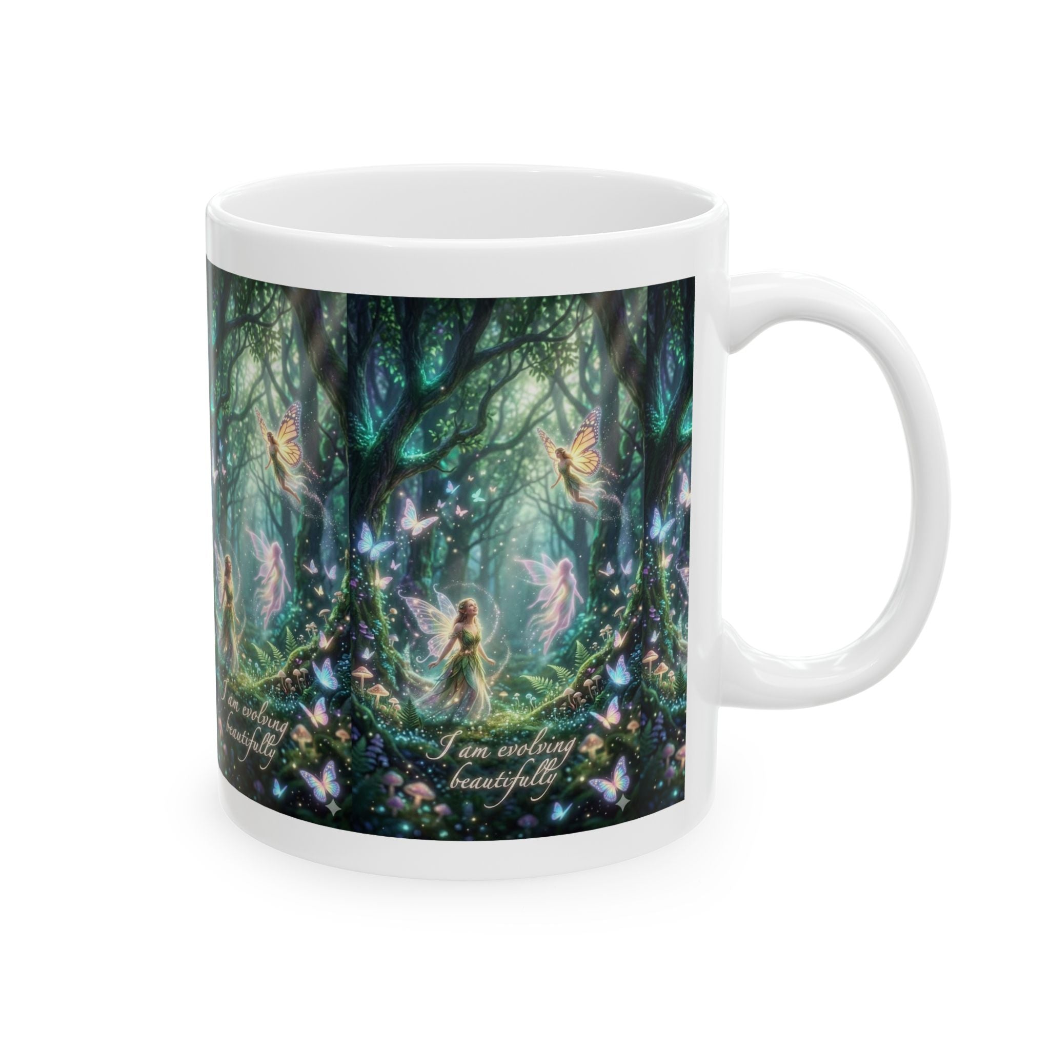 Fairy Forest Ceramic Mug – Enchanted Woodland Tea Coffee Cup (11oz & 15oz)