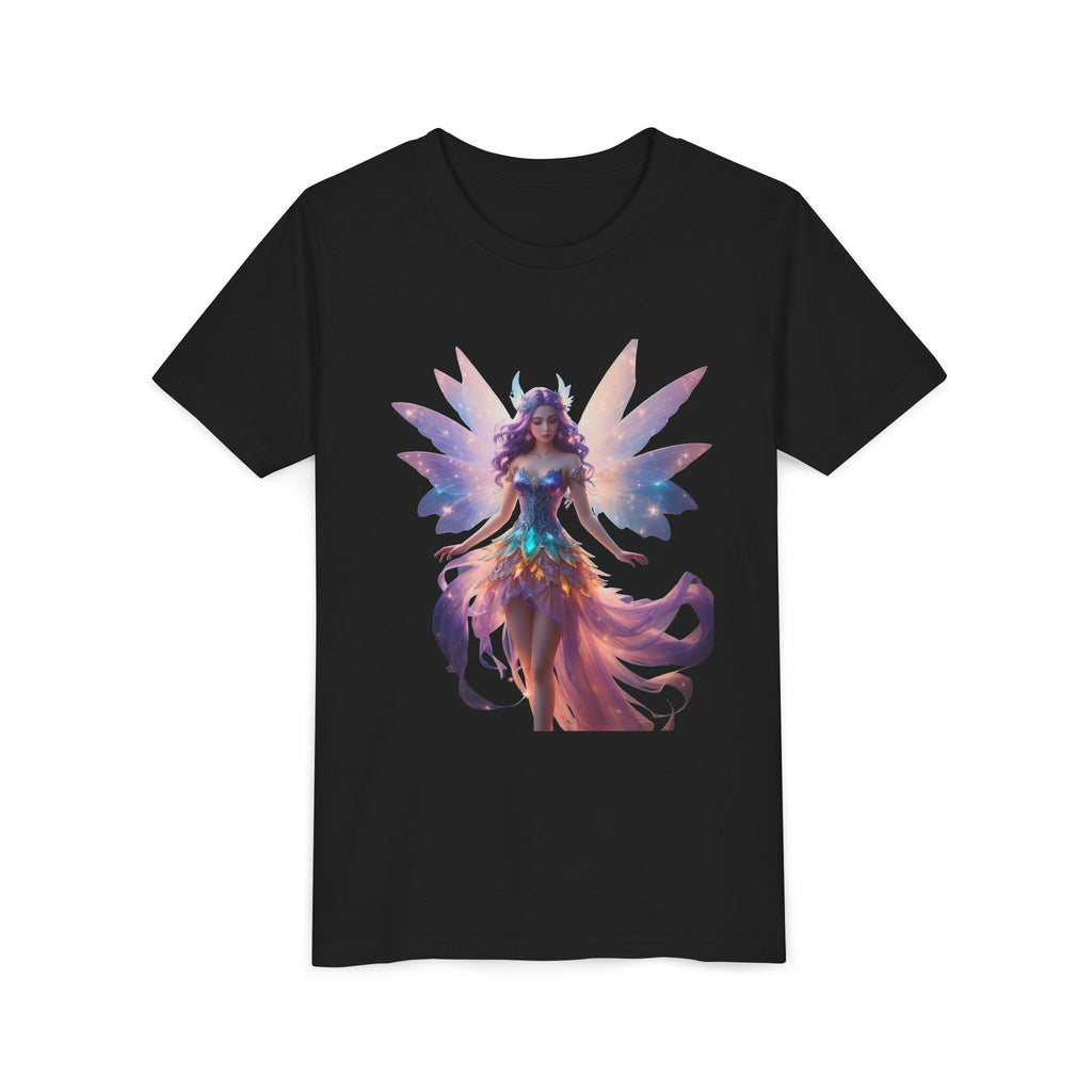 Youth Fairy Tee — Magical Rainbow Fairy Graphic T-Shirt for Kids