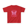 Kids Tee — 'Keep Flying' Pink Butterfly Graphic