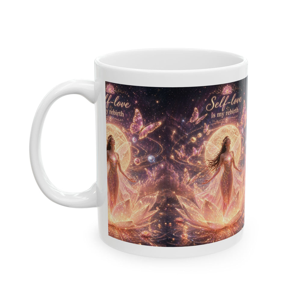 Self-Love Goddess Ceramic Mug — Inspirational Spiritual Coffee Cup (11oz/15oz)