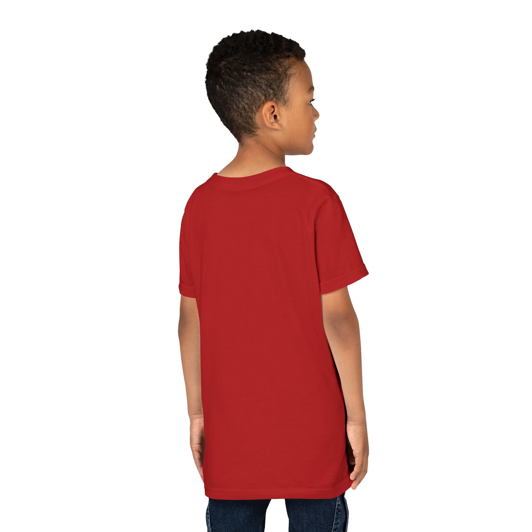 Mushroom Garden Youth T‑Shirt — Cute Orange Fungi Illustration for Kids