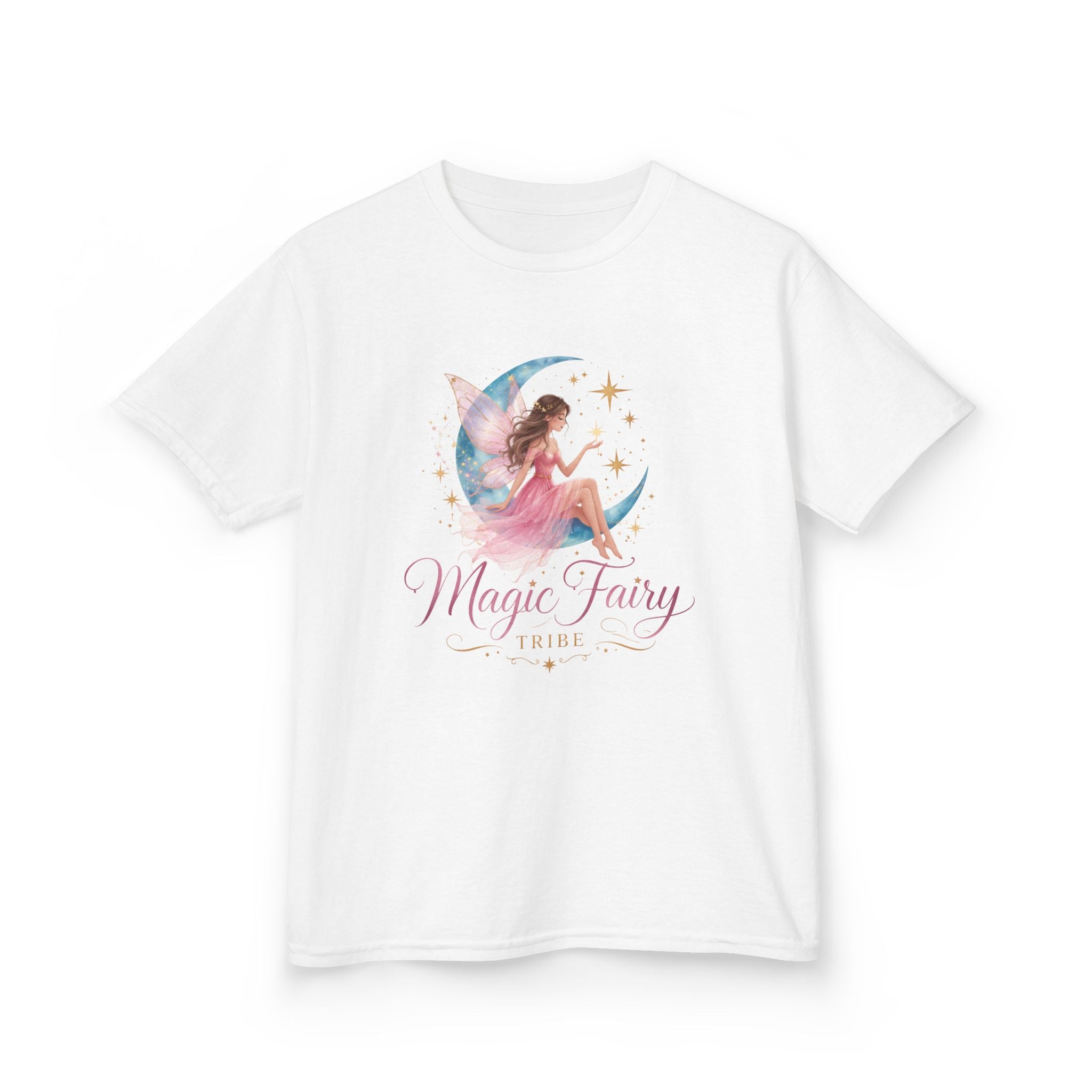 Kids 'Magic Fairy Tribe' Tee — Watercolor Moon Fairy Youth T-Shirt