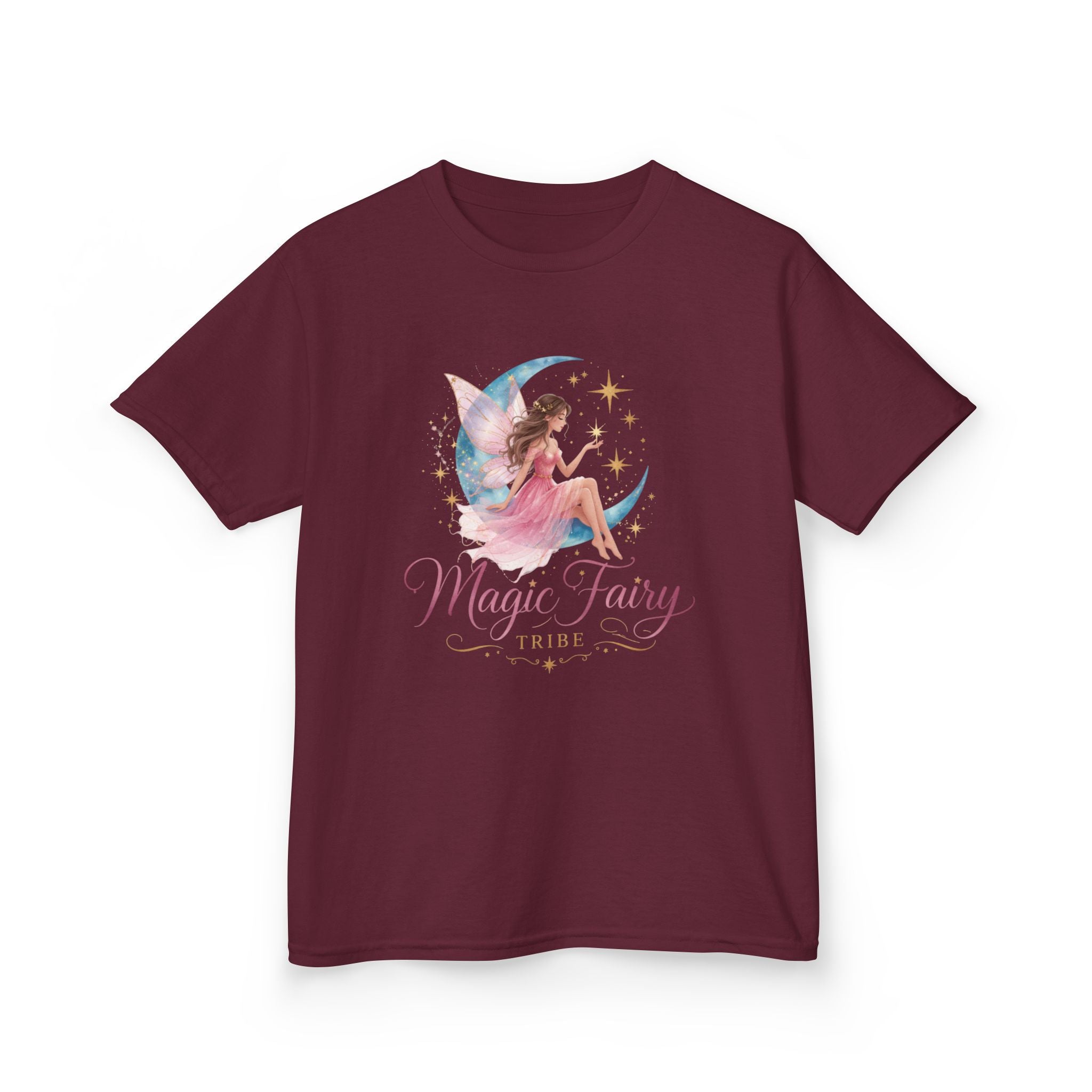 Kids 'Magic Fairy Tribe' Tee — Watercolor Moon Fairy Youth T-Shirt
