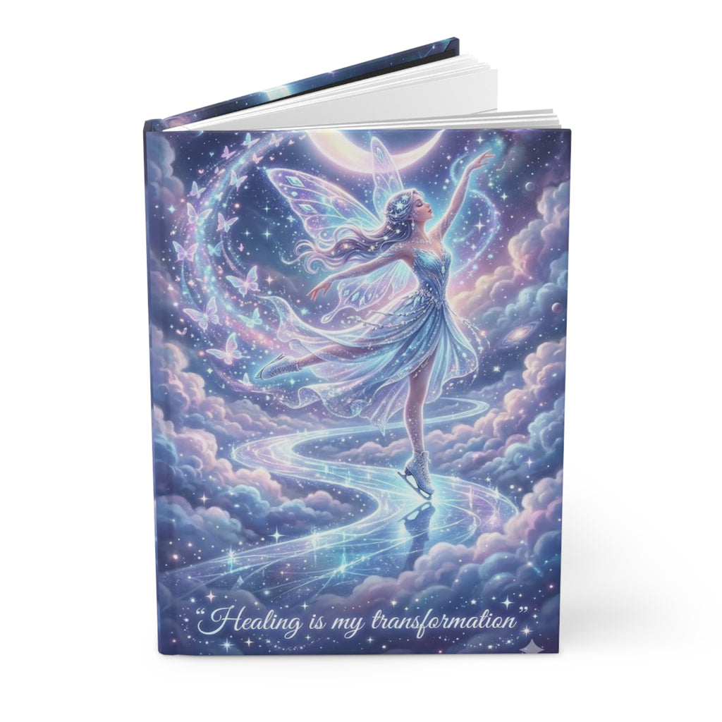 Healing Is My Transformation Hardcover Journal — Fairy Moonlight Guided Notebook