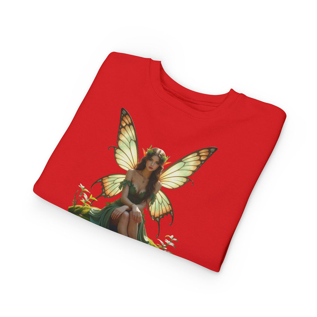 Fairy Princess Toddler Sweatshirt — Enchanted Butterfly Garden Design