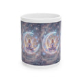 Meditation Moon Ceramic Mug – "I return to love within myself" Inspirational Spiritual Coffee Cup (11oz/15oz)
