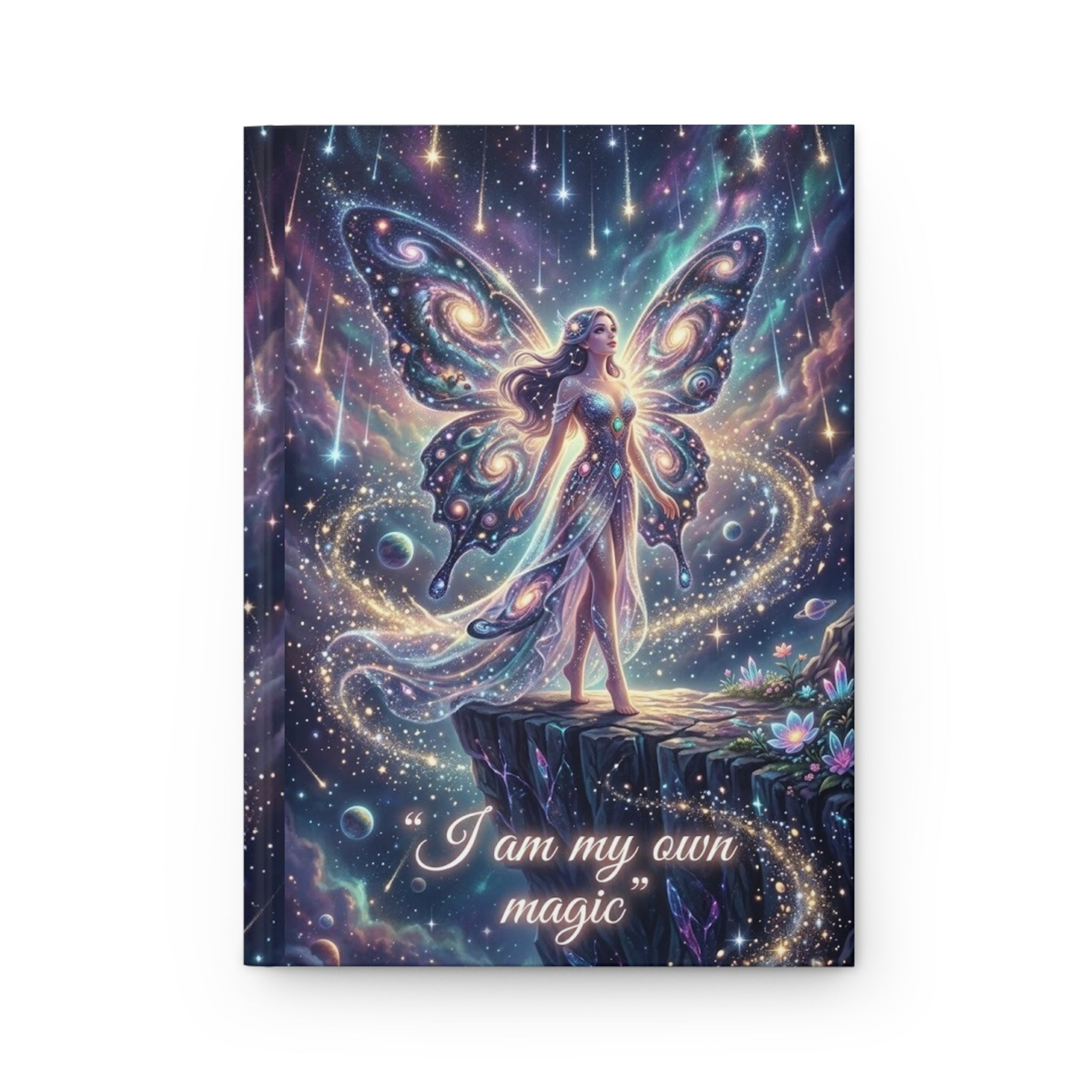 Magic Fairy Hardcover Journal - "I Am My Own Magic" Inspirational Notebook