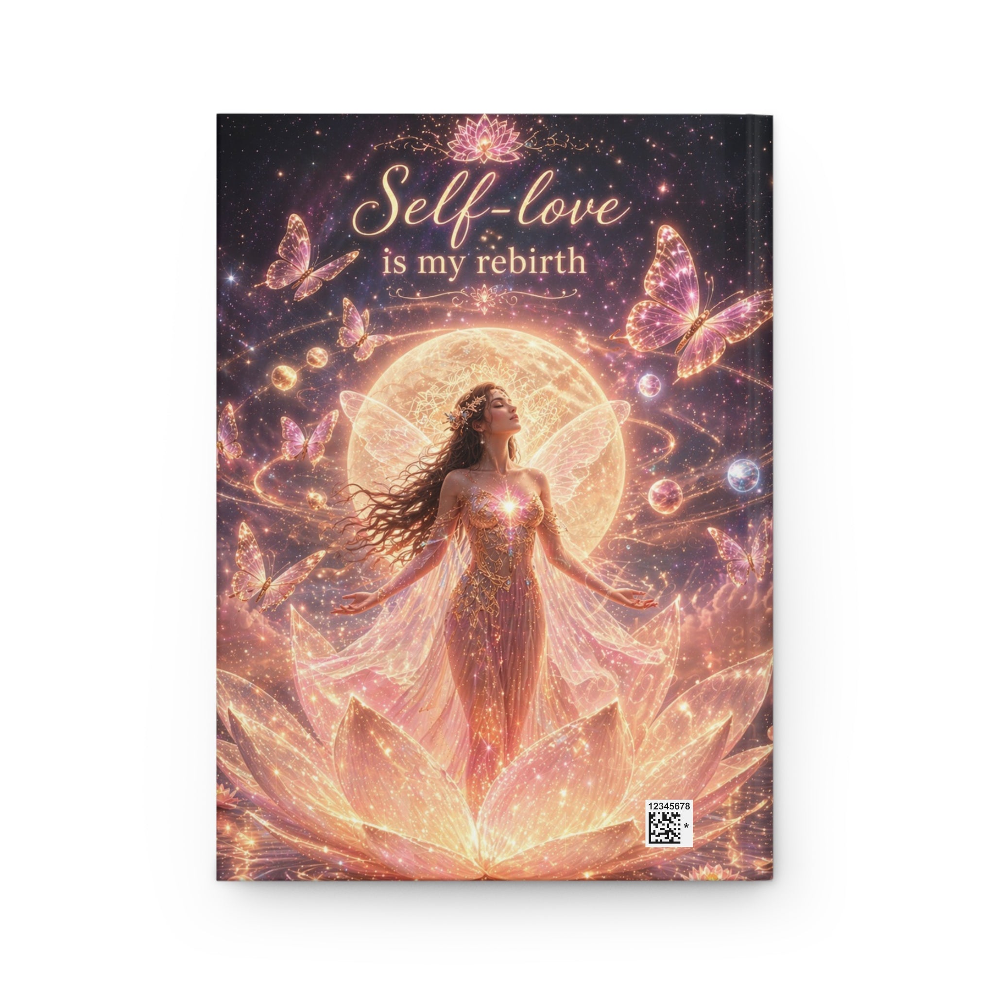 Self-Love Journal — 'Self-Love Is My Rebirth' Hardcover Notebook for Mindfulness & Healing