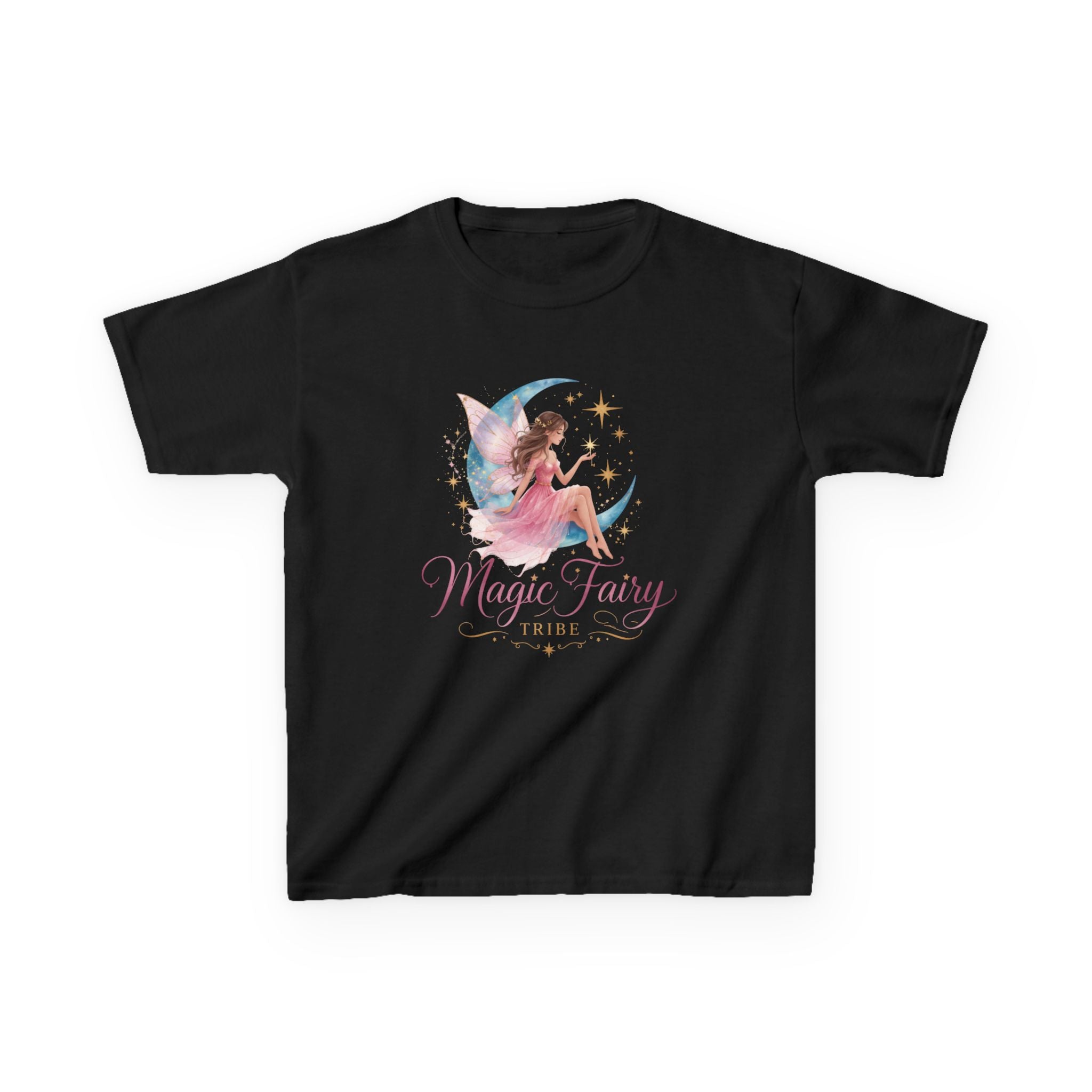 Kids 'Magic Fairy Tribe' Tee — Watercolor Moon Fairy Youth T-Shirt