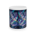 Inspirational Aurora Dragon Ceramic Mug (11oz & 15oz) — "I Create Beauty From Every Scar"