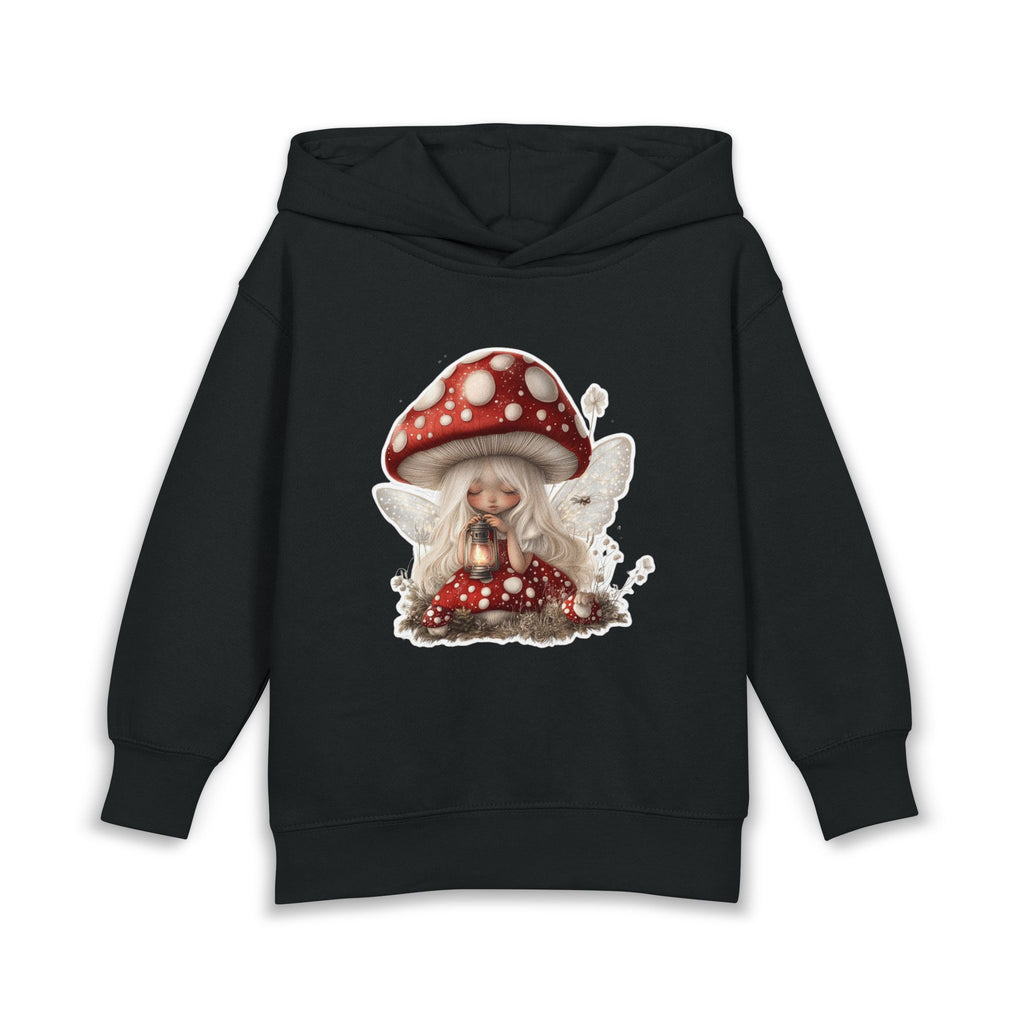 Toddler Hoodie with Cute Mushroom Gnome Graphic