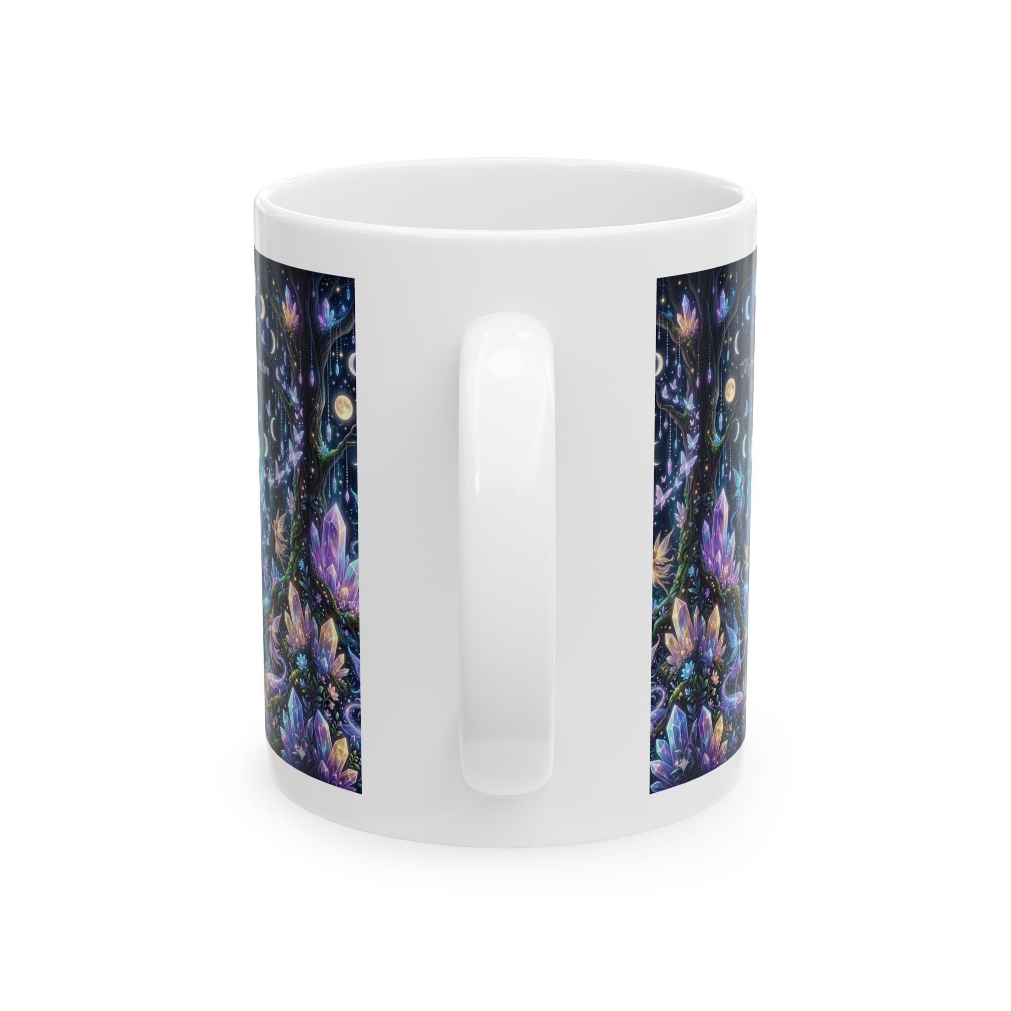 Mystical Moonlit Forest Mug – 'May Confidence Be Yours' Ceramic Coffee Cup (11oz, 15oz)