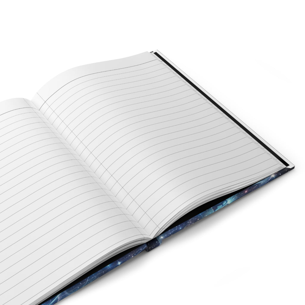 Aligned with My Highest Self Hardcover Journal — Inspirational Fairy Skating Space Notebook