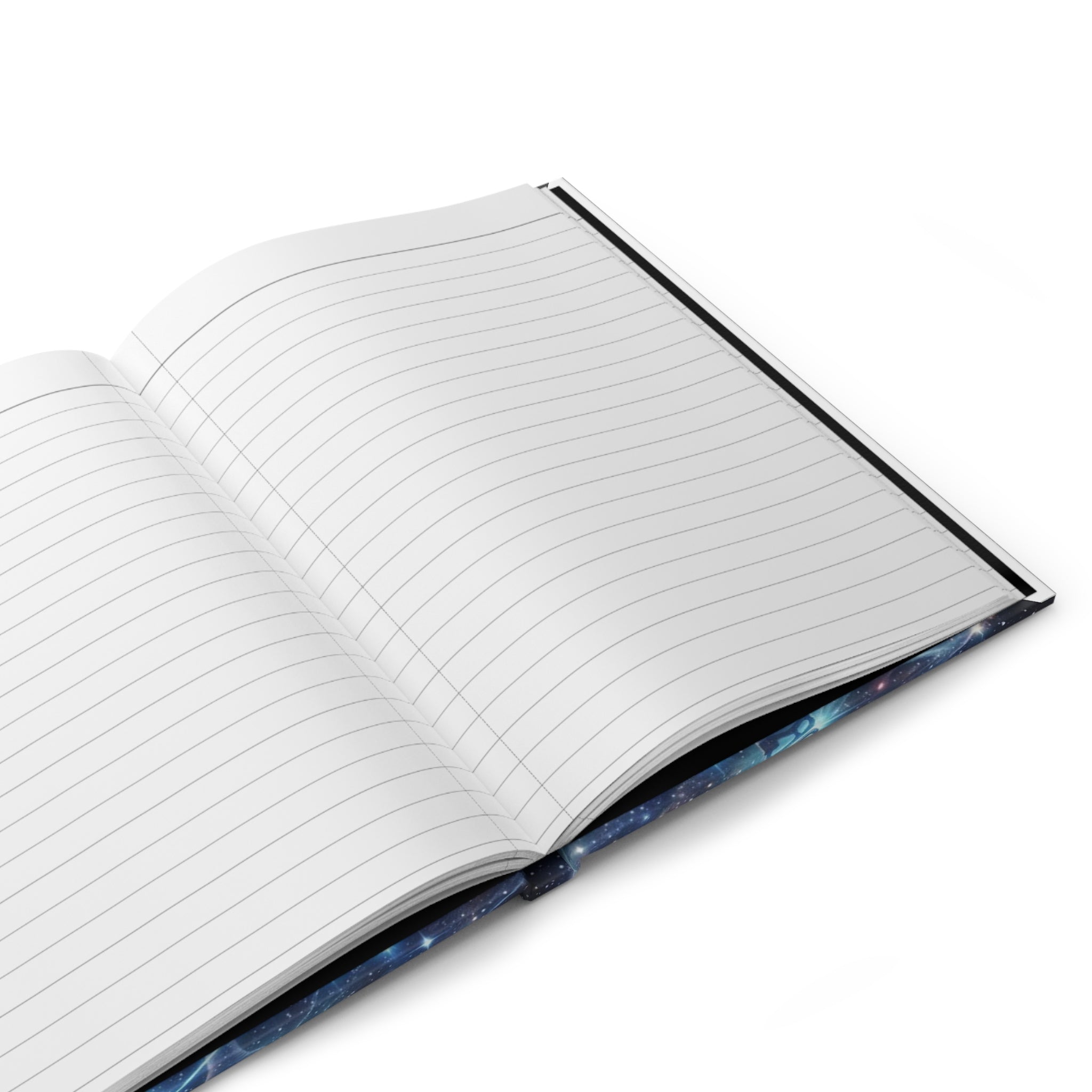 Aligned with My Highest Self Hardcover Journal — Inspirational Fairy Skating Space Notebook