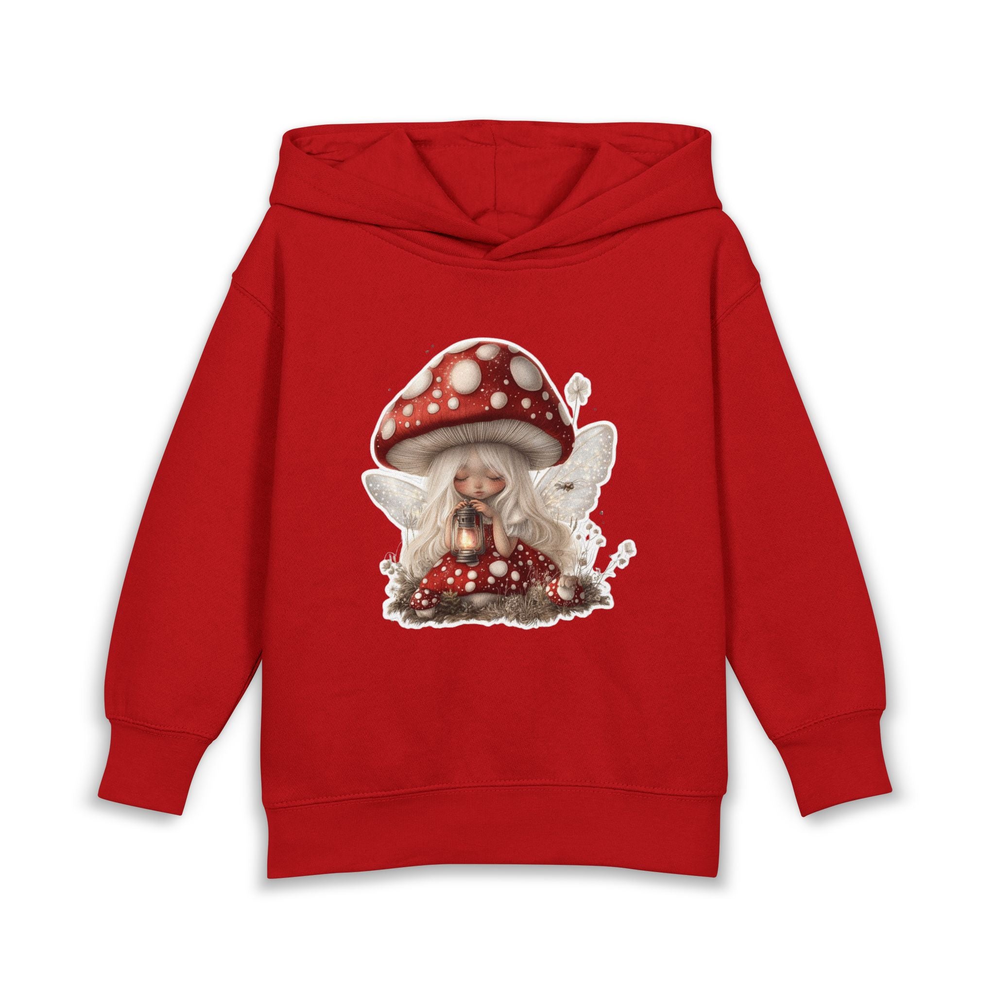 Toddler Hoodie with Cute Mushroom Gnome Graphic