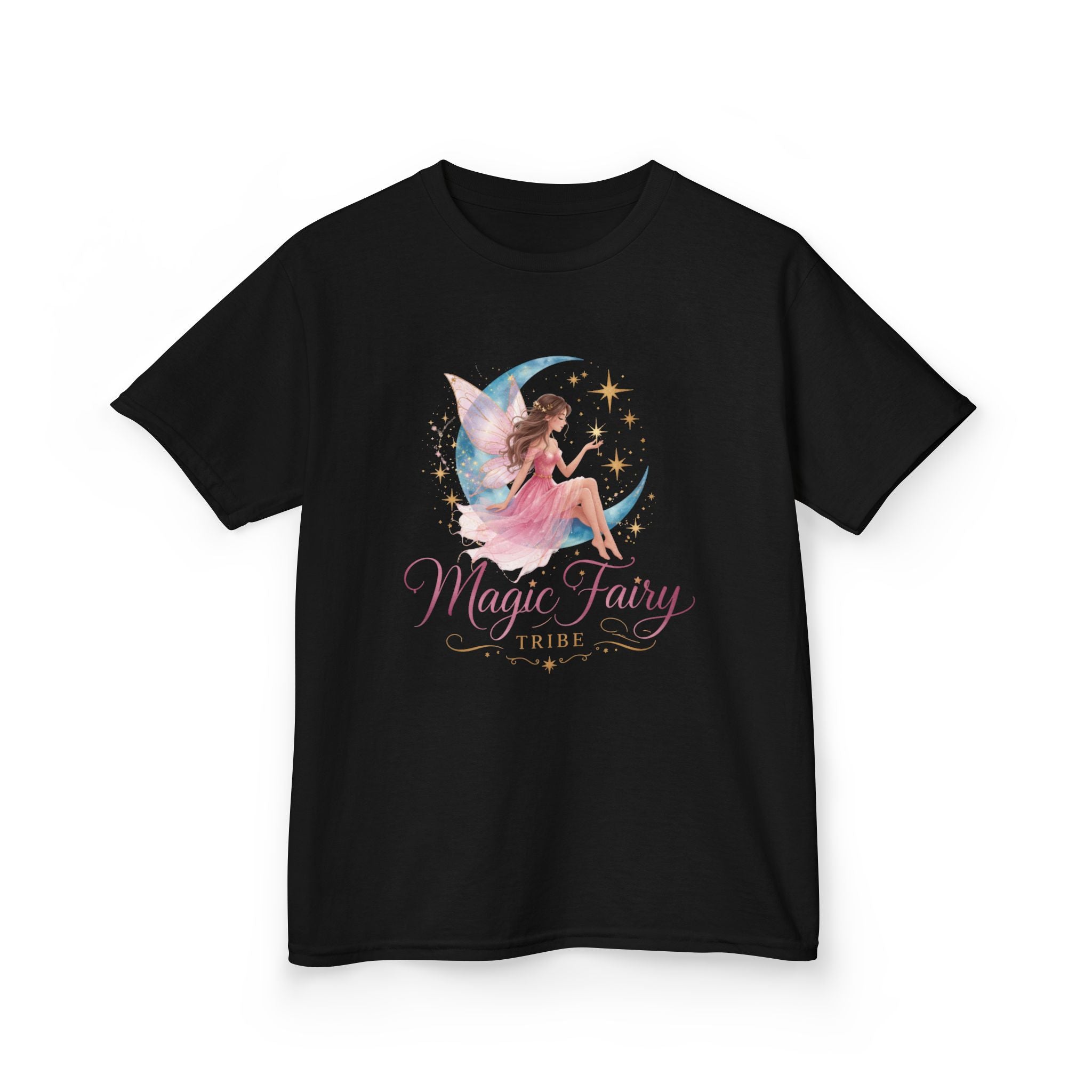 Kids 'Magic Fairy Tribe' Tee — Watercolor Moon Fairy Youth T-Shirt