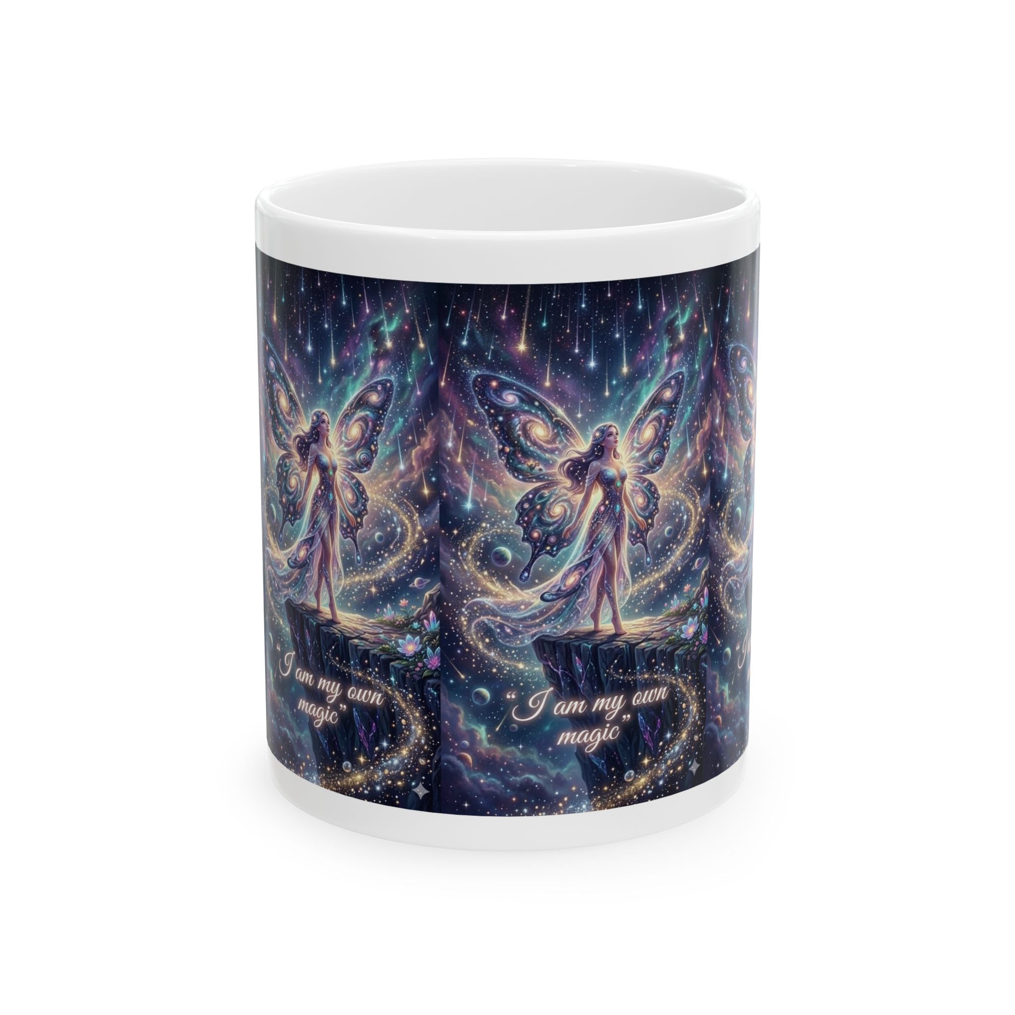 Fairy Magic Ceramic Mug — "I am my own magic" Fantasy Coffee Cup (11oz, 15oz)
