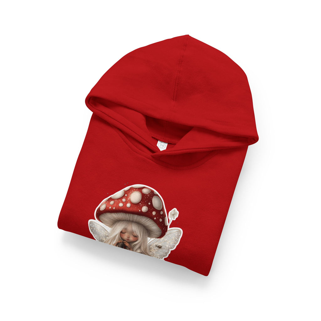 Toddler Hoodie with Cute Mushroom Gnome Graphic