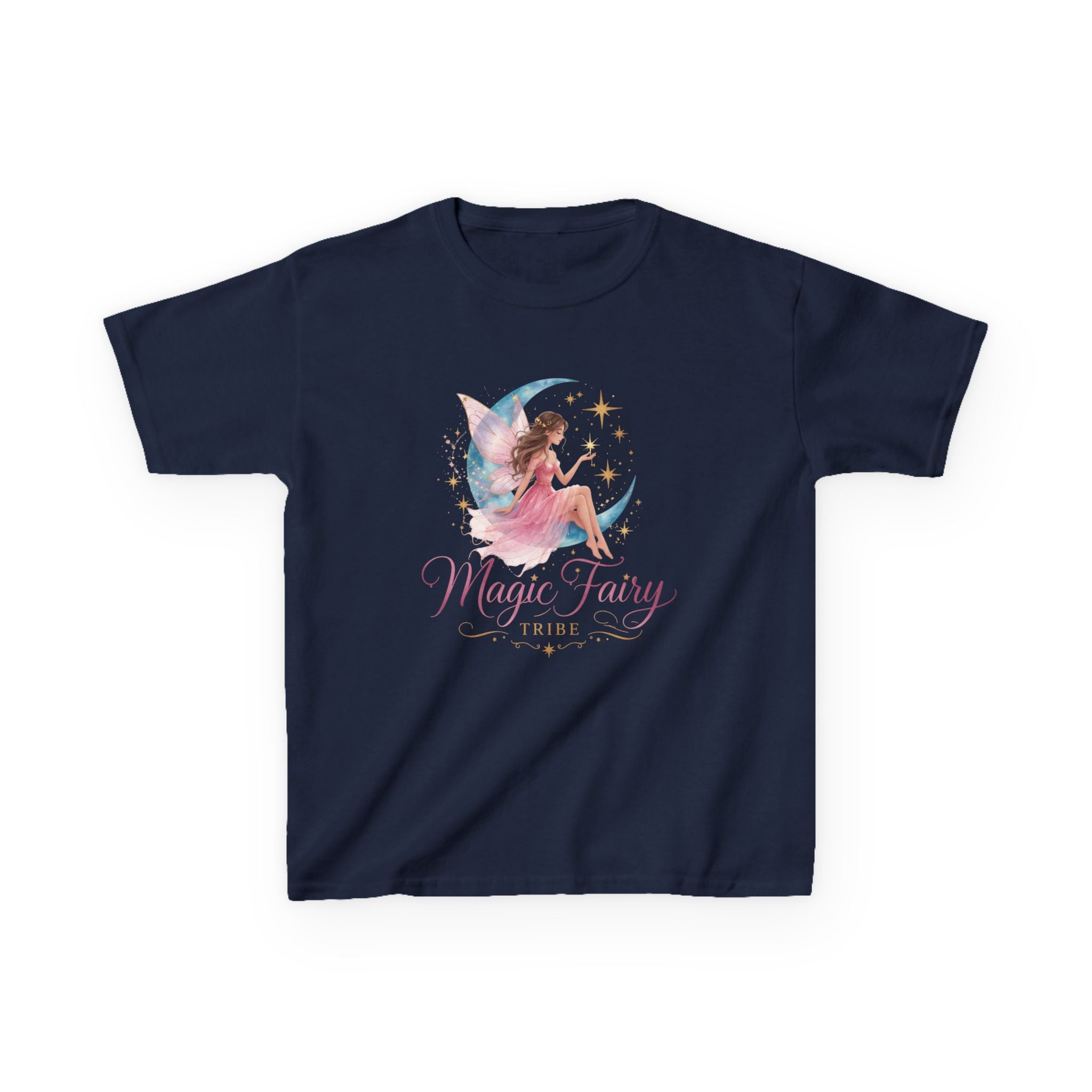 Kids 'Magic Fairy Tribe' Tee — Watercolor Moon Fairy Youth T-Shirt