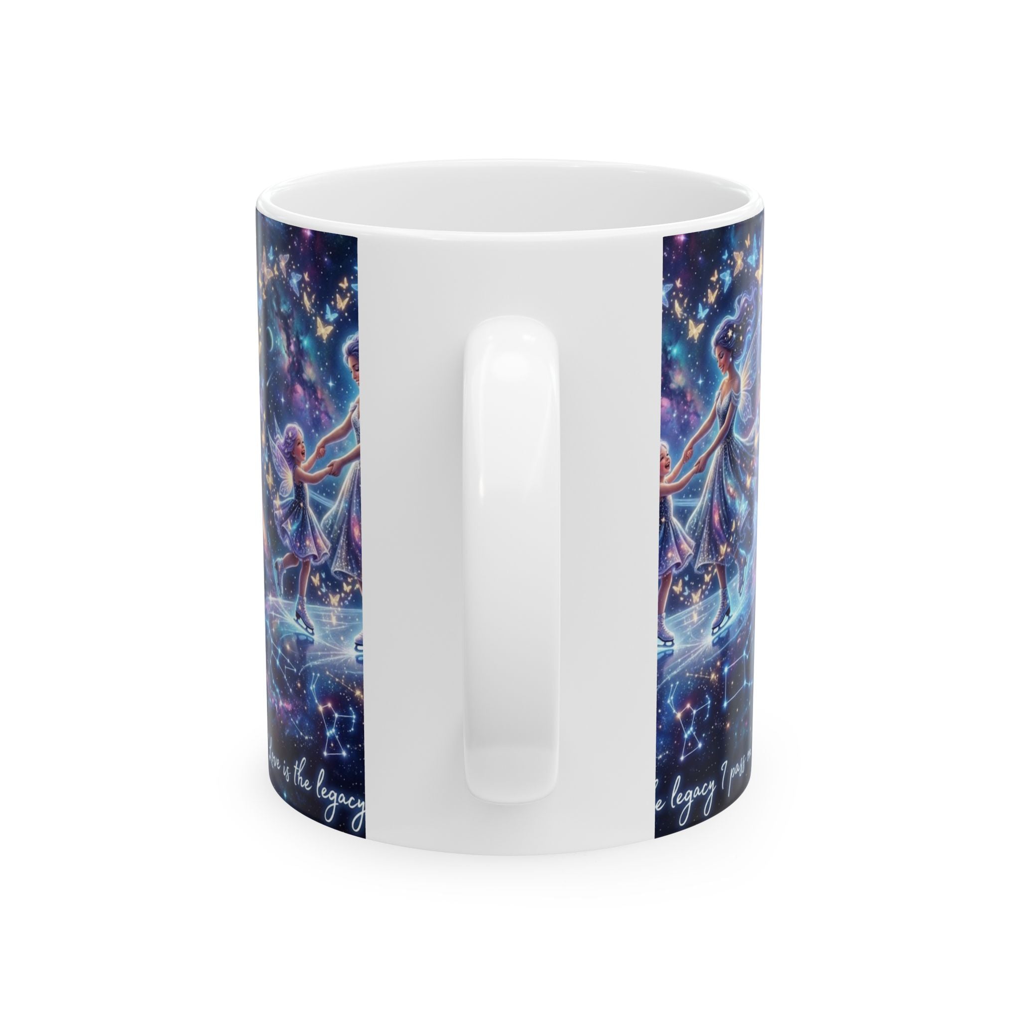 Zodiac Constellation Ceramic Mug – Starry Fairy Love Is The Journey Design (11oz/15oz)