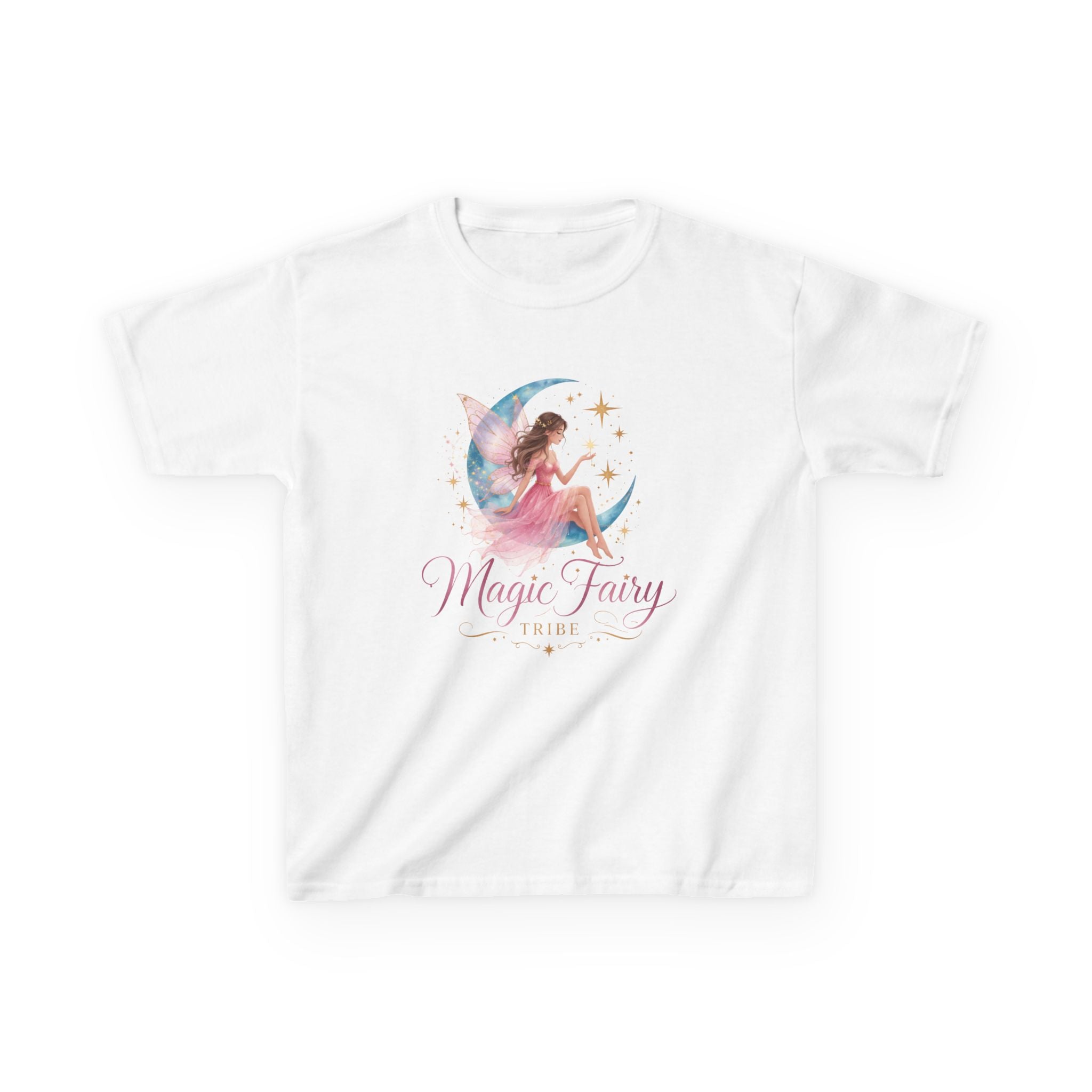 Kids 'Magic Fairy Tribe' Tee — Watercolor Moon Fairy Youth T-Shirt