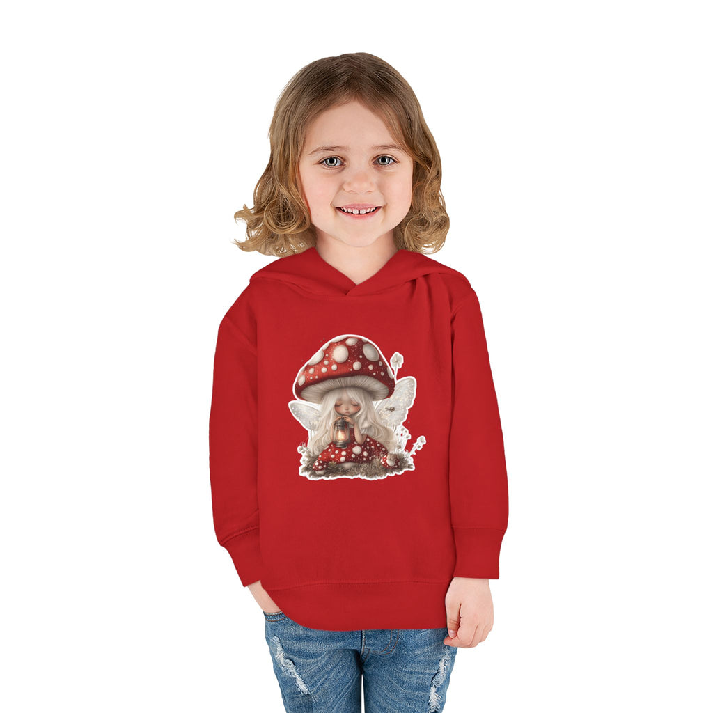 Toddler Hoodie with Cute Mushroom Gnome Graphic