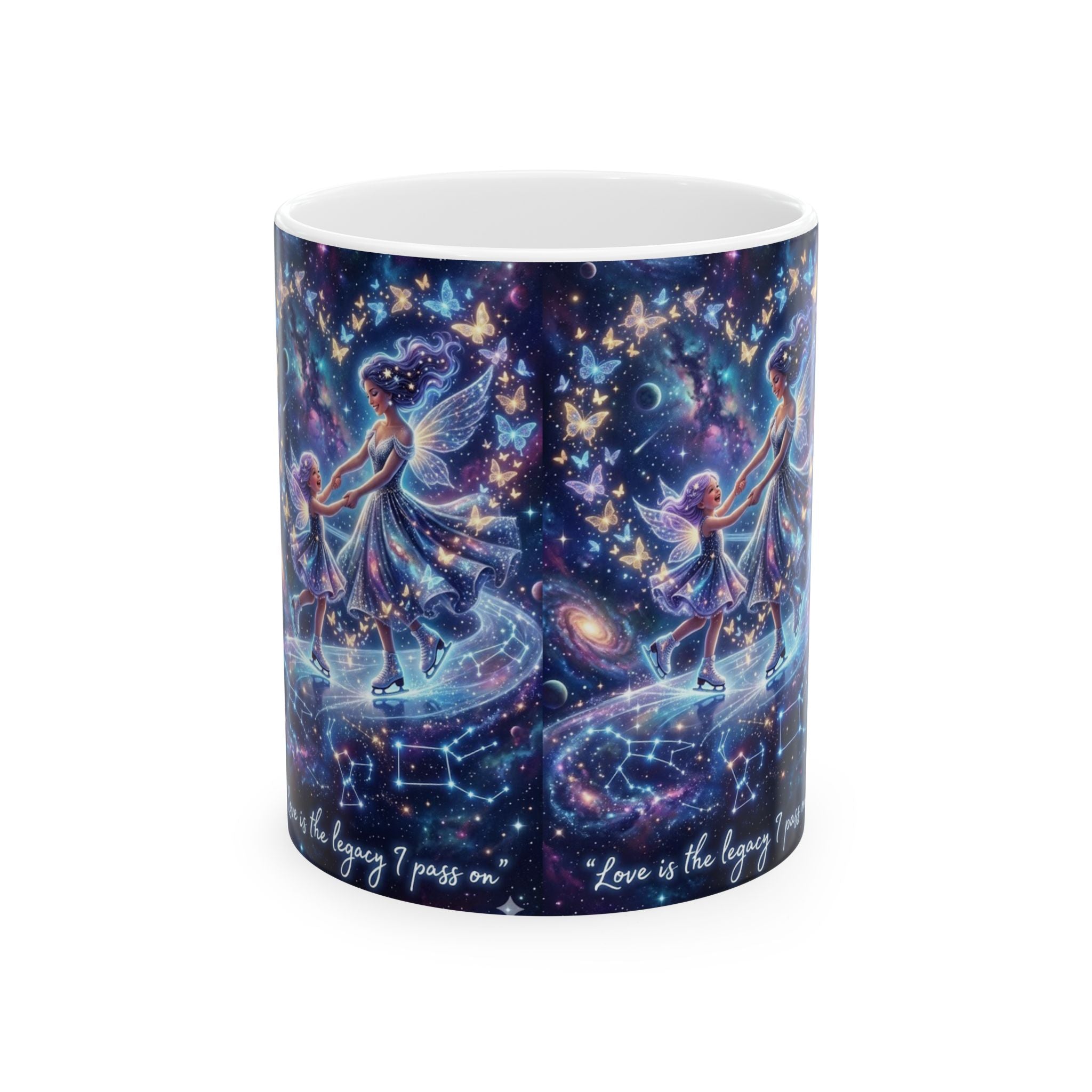 Zodiac Constellation Ceramic Mug – Starry Fairy Love Is The Journey Design (11oz/15oz)
