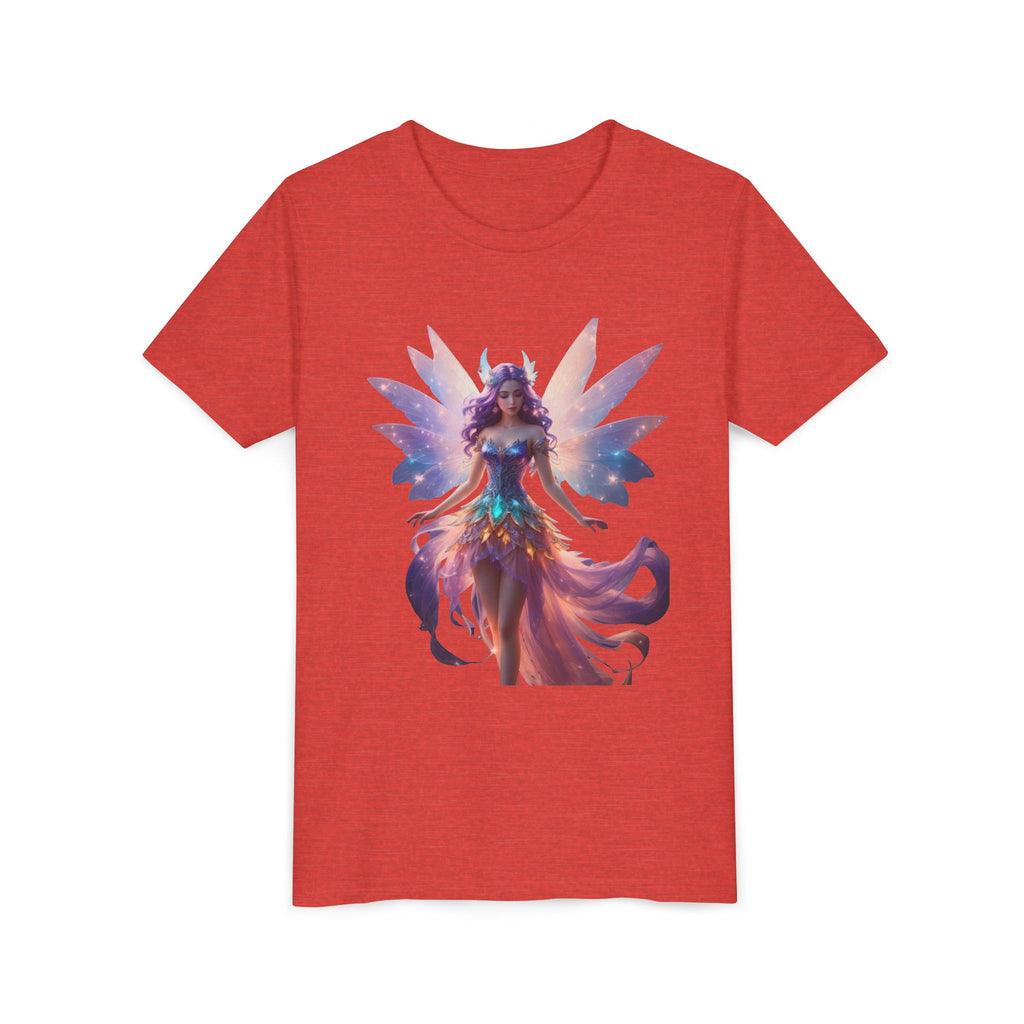 Youth Fairy Tee — Magical Rainbow Fairy Graphic T-Shirt for Kids