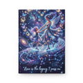 Hardcover Journal — 'Love is the Legacy I Pass On' Fairy Mother-Daughter Galaxy Notebook