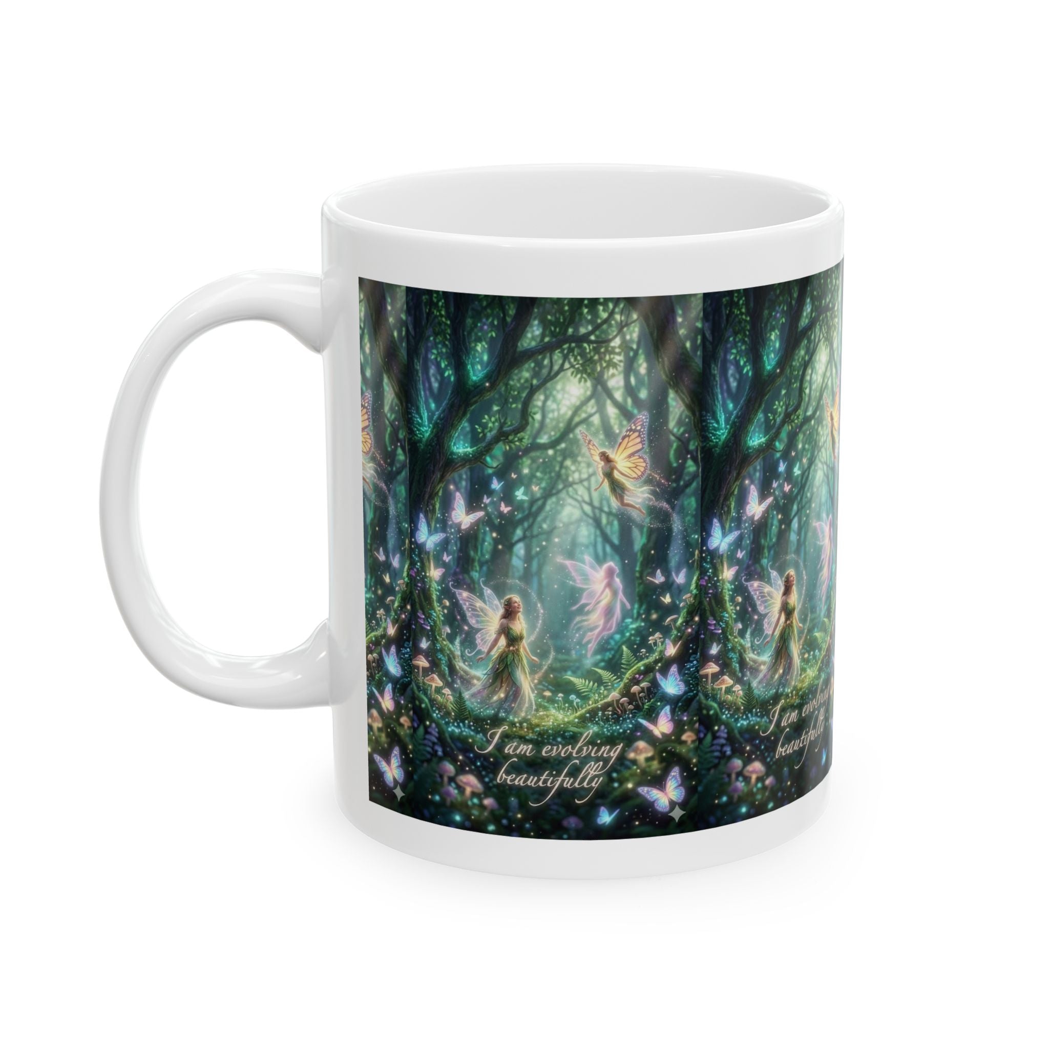 Fairy Forest Ceramic Mug – Enchanted Woodland Tea Coffee Cup (11oz & 15oz)