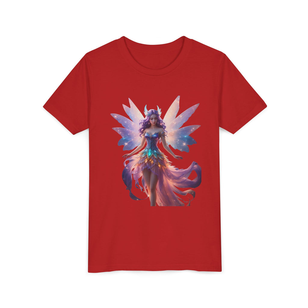 Youth Fairy Tee — Magical Rainbow Fairy Graphic T-Shirt for Kids