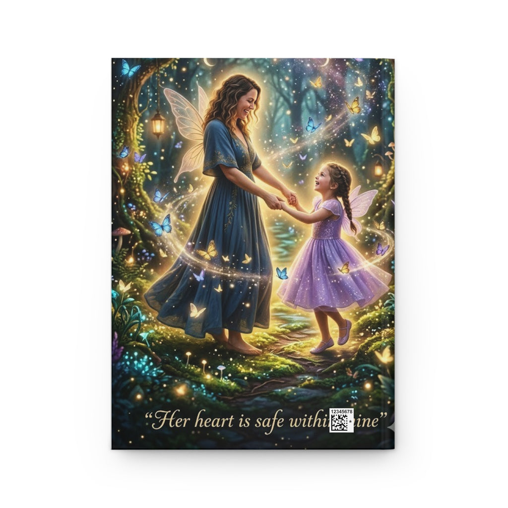 Fairy Mother & Daughter Hardcover Journal — "Her heart is safe within mine"