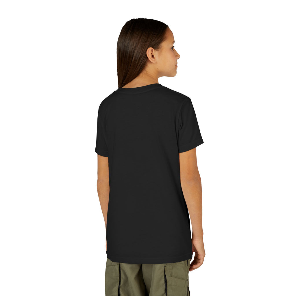 Mushroom Garden Youth T‑Shirt — Cute Orange Fungi Illustration for Kids