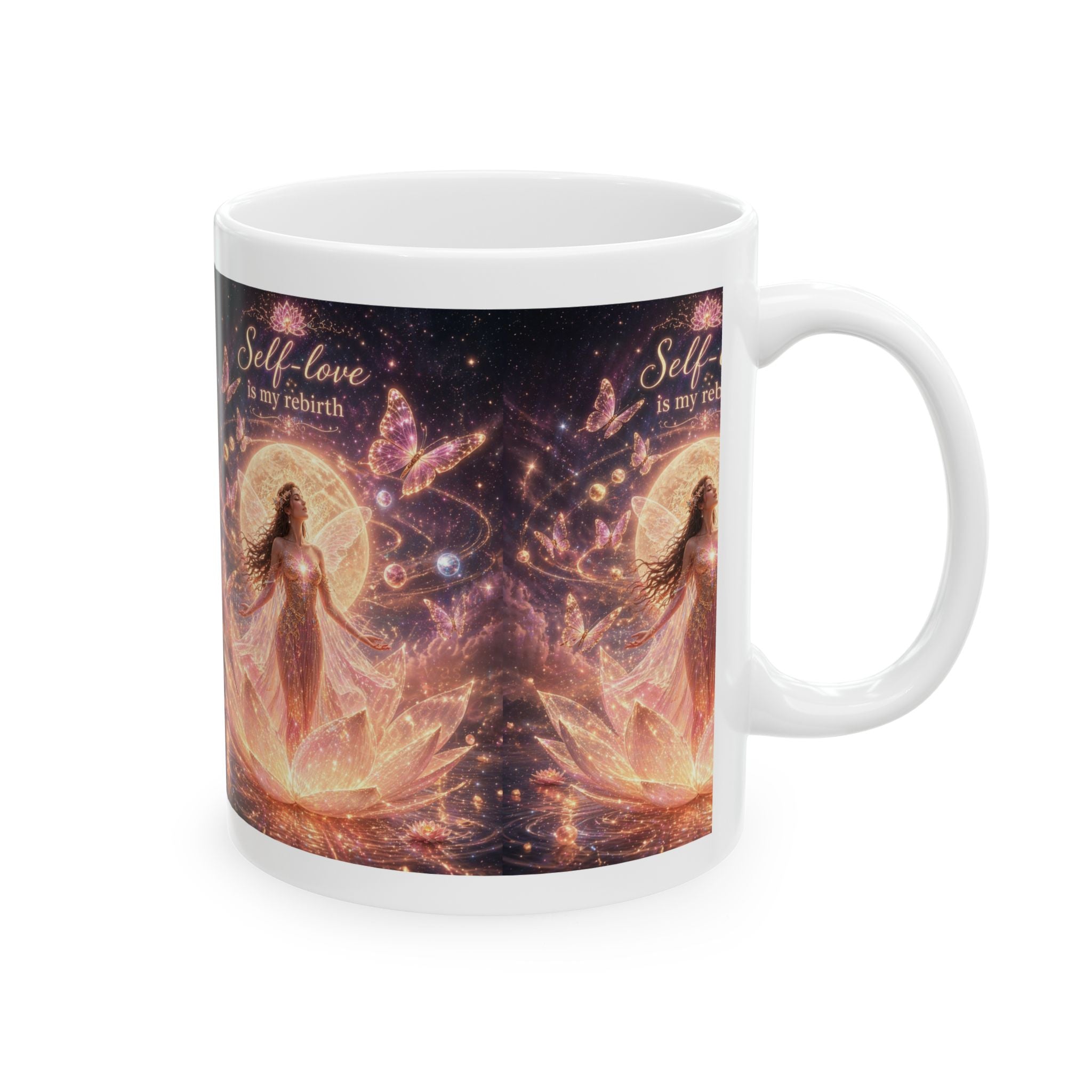 Self-Love Goddess Ceramic Mug — Inspirational Spiritual Coffee Cup (11oz/15oz)
