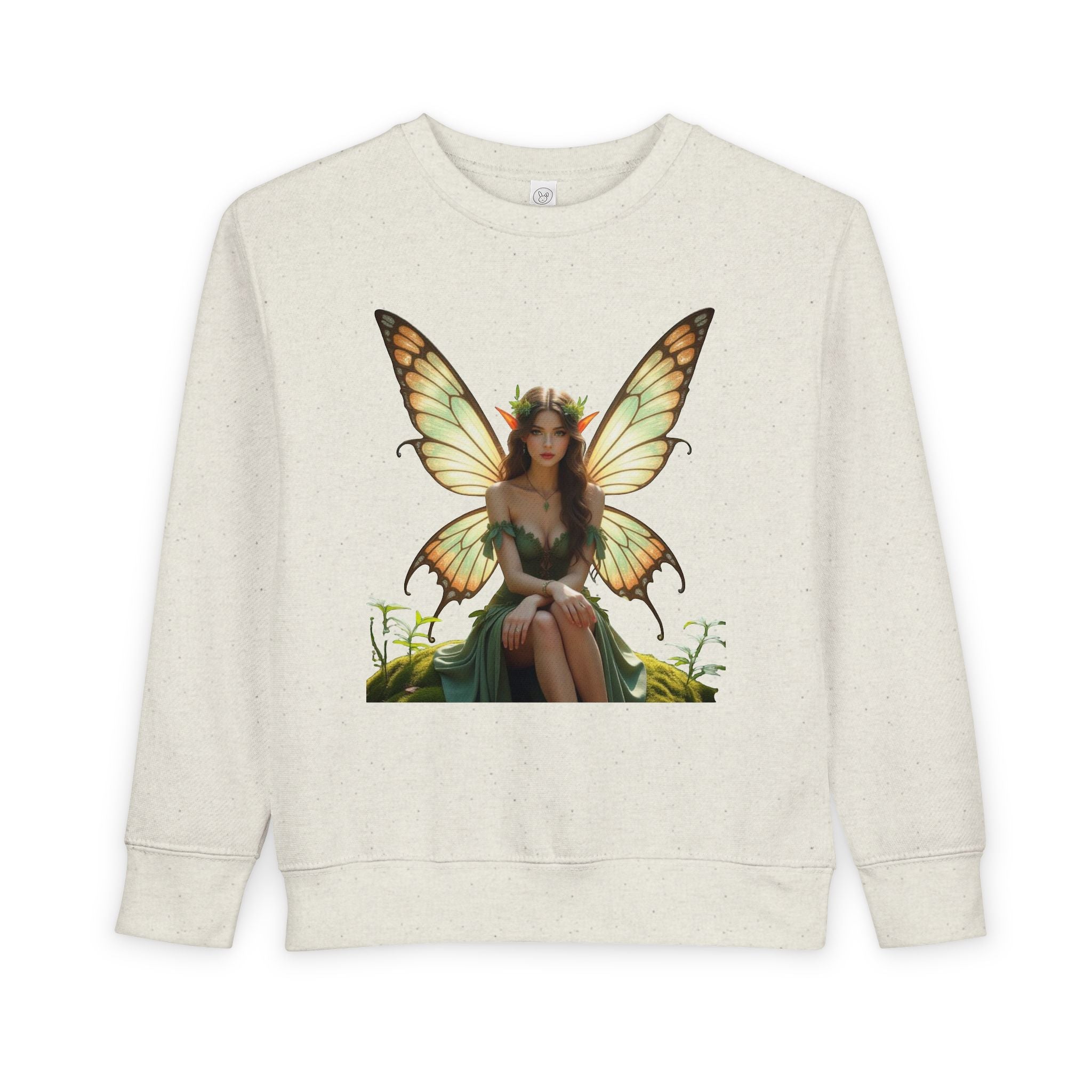 Fairy Princess Toddler Sweatshirt — Enchanted Butterfly Garden Design