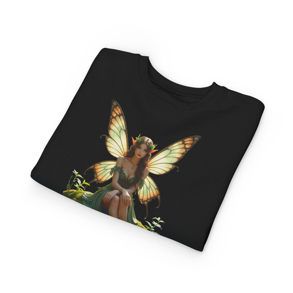 Fairy Princess Toddler Sweatshirt — Enchanted Butterfly Garden Design