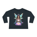 Toddler Long Sleeve Tee — Magical Fairy Girl with Lotus Graphic