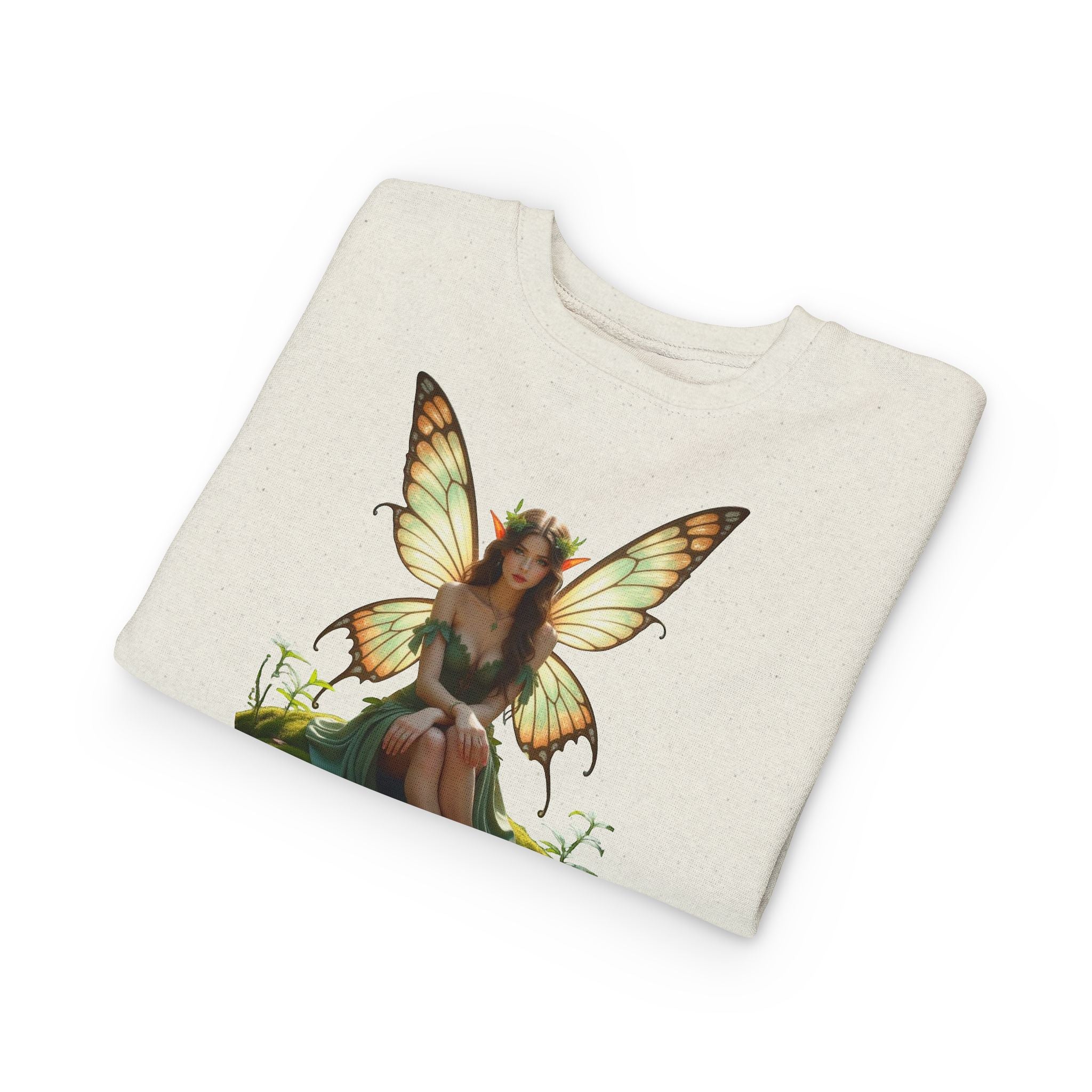 Fairy Princess Toddler Sweatshirt — Enchanted Butterfly Garden Design