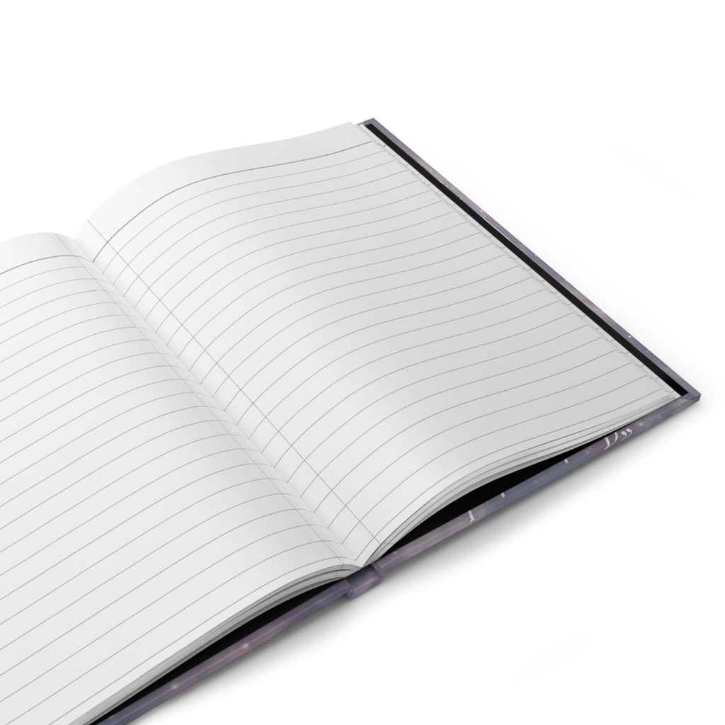 Hardcover Journal — Angelic Moon Meditation Notebook with "I return to love within myself" Affirmation