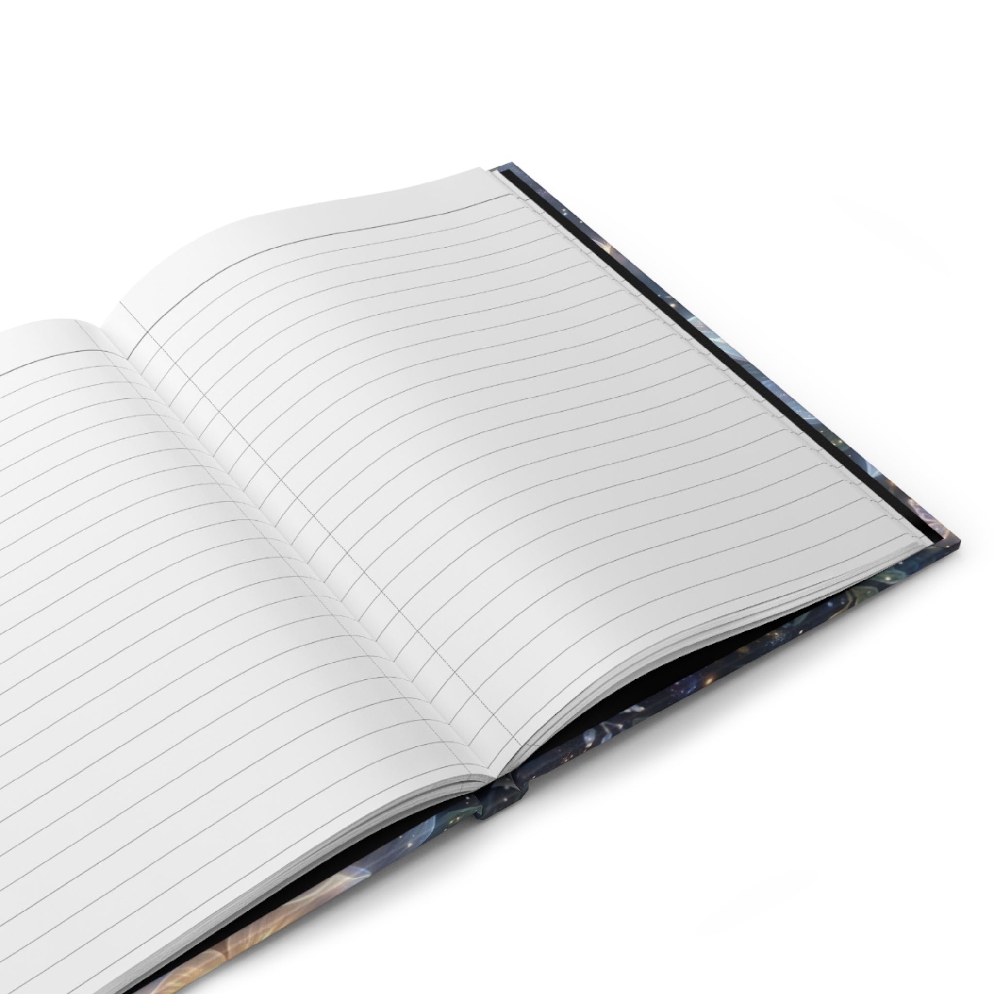Hardcover Journal — "I Am Becoming My Own Peace" Fairy Lotus Meditation Notebook